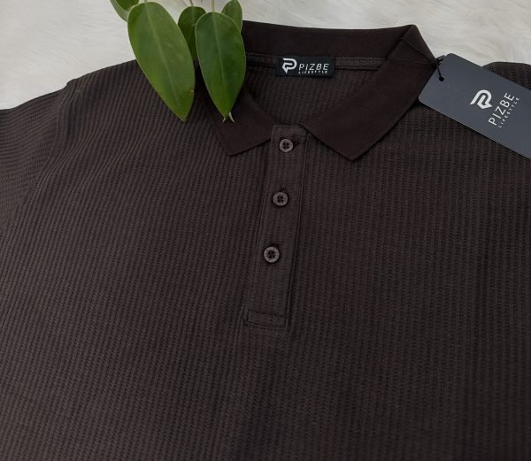 Men’s Waffle Pattern Knit Polo Combo 01 - Image 3