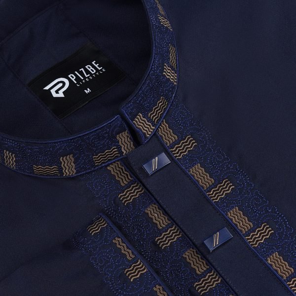 Navy Blue Royal Panjabi - Image 2