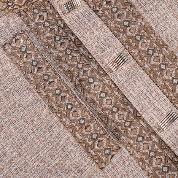 Luxury Light Brown Textured Panjabi - Image 5