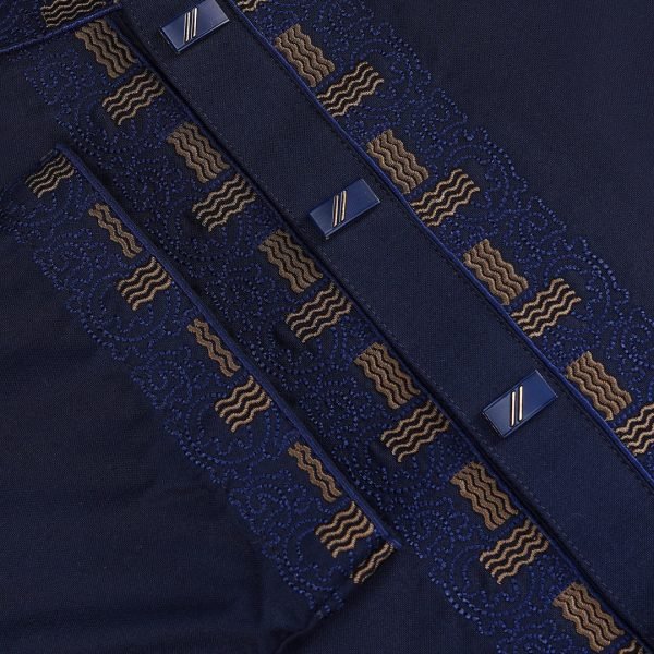 Navy Blue Royal Panjabi - Image 5