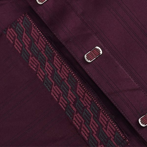 Superior Maroon Classic Panjabi - Image 5