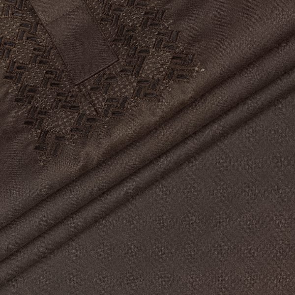 Coffee Brown Luxe Panjabi - Image 3