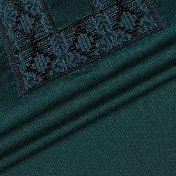 Premium Bottle Green Heritage Panjabi - Image 3