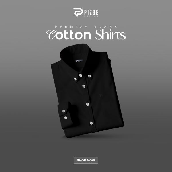 Premium Solid Shirts for Men I Black